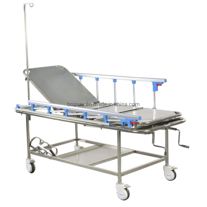 High Quality Stainless Steel Emergency Hospital Ambulance Stretcher for Sales