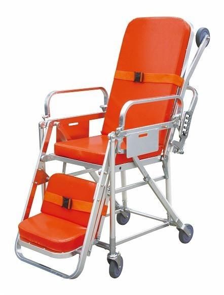 Aluminum Alloy First-Aid Ambulance Chair Stretcher Used in Emergency.
