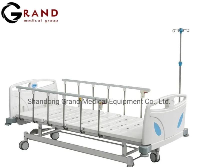 Top Hospital Bed Manufacturers Manual Fa Series Height Adjustable Three Functions Clinic Patient Medical Nursing Hospital Beds for Mobile Hospitals