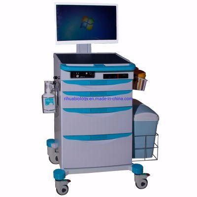 Hospital Mobile Medical Trolley Workstation Cart