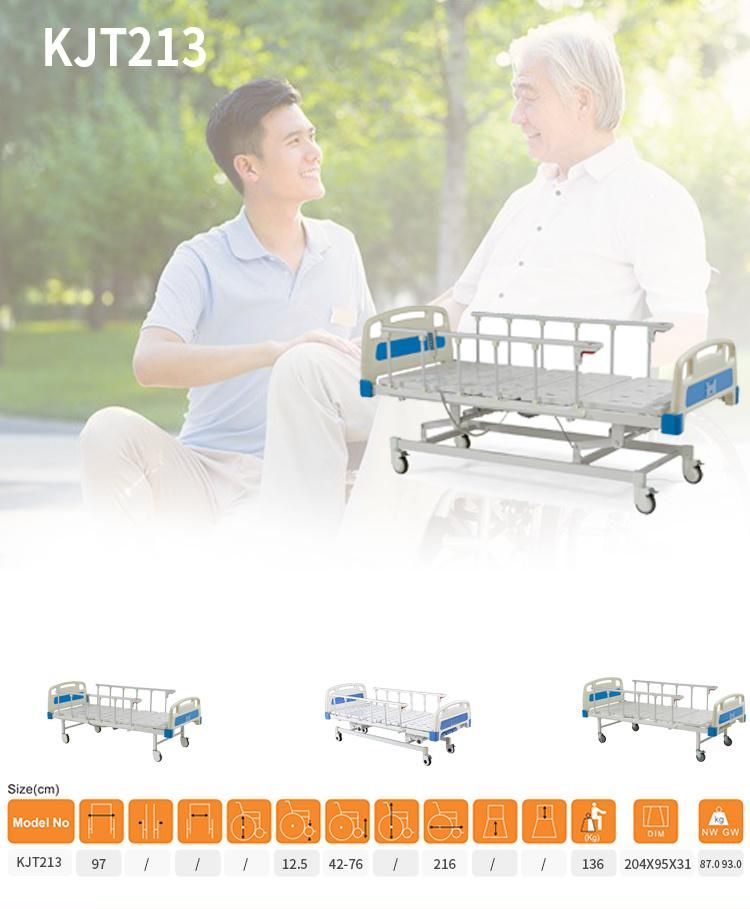 Foshan Basic High Quality Good Price Home Care Furniture Folding 3-Function Electric Hospital Furniture Hospital Bed