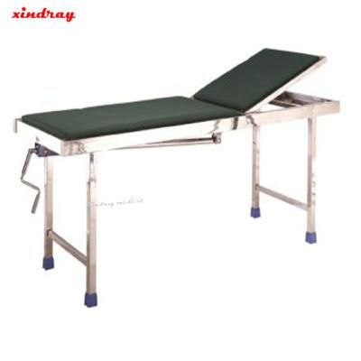 High Level Hospital Medical Instruments Products Manual Examination Bed Price