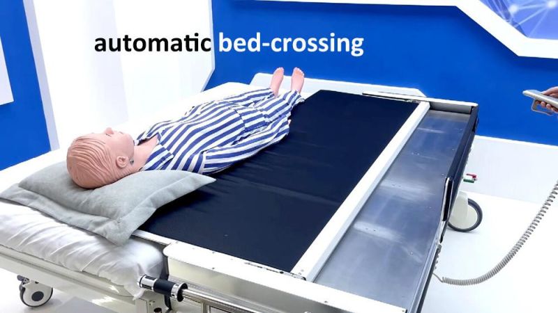 Smart Hospital Transfers Medical Gurney for Patient From Bed to Bed