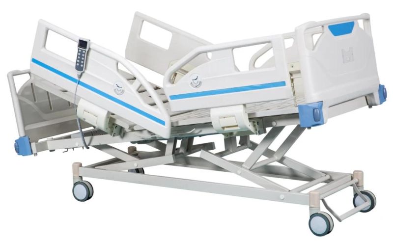 Comfortable Patient Adjustable High End 5 Function Medical Equipment ICU Electric Hospital Bed