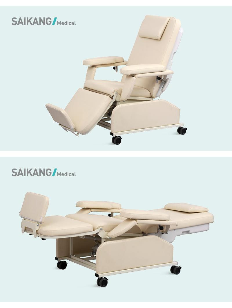Ske-135 Saikang EEG Chair ECG Movable 2 Function Electric Patient Transfusion Dialysis Reclining Chair