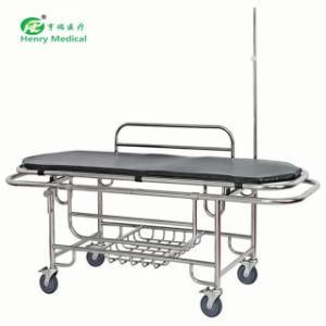Medical Equipment Hospital Bed Stainless Steel Stretcher Trolley (HR-116)