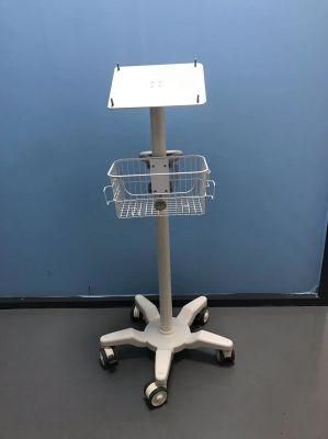 Medical ECG Machine Mobile Trolley with Basket