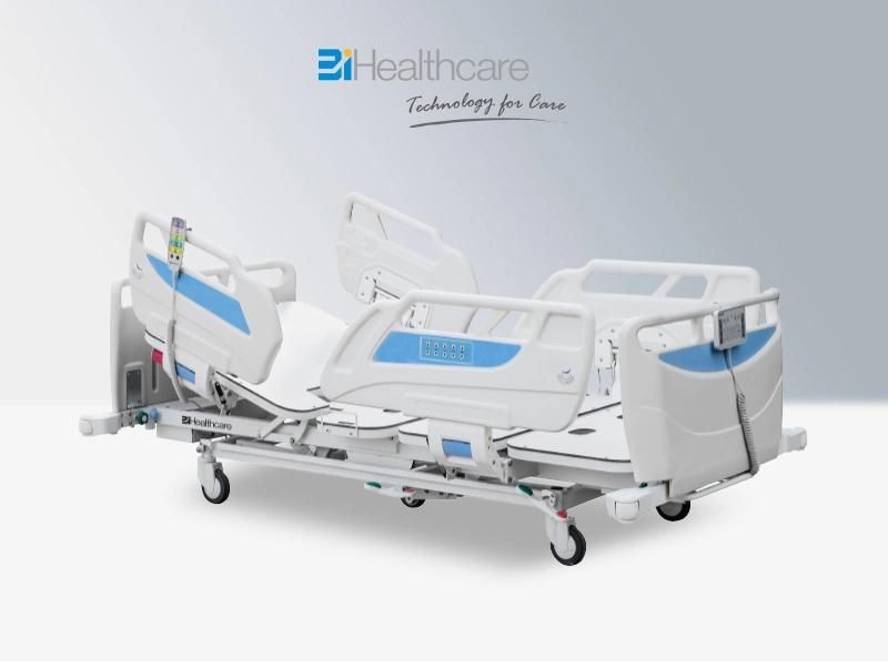 5-Function Electric Adjustable Nursing Equipment Medical Furniture Clinic ICU Bed