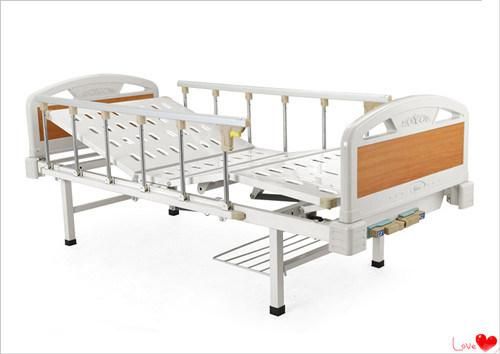Manual Two Crank Hospital Bed Electric Beds with Toilet