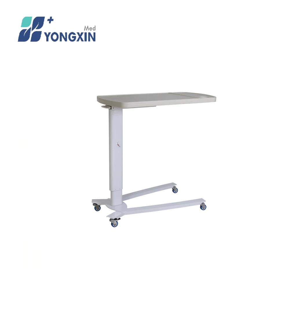 C205 Hot Sale Good Quality Adjustable Hospital Medical Movable Overbed Dinner Table