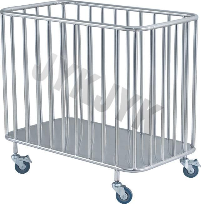 Stainless Steel Trolley for Dirty Clothes