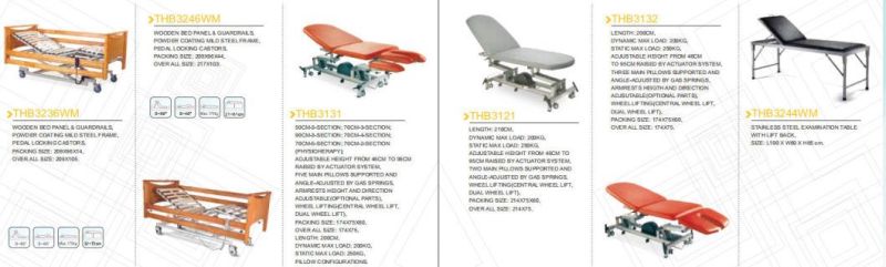 Five Functions Physical Therapy Patient Hospital Bed with Commode Toilet