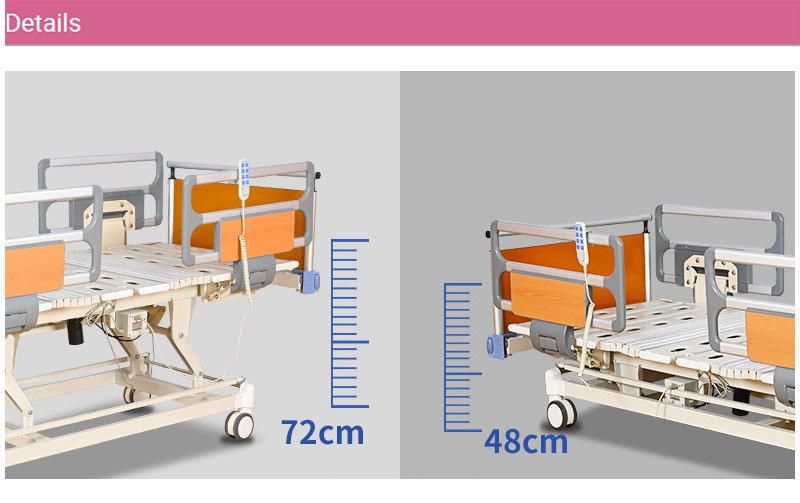 High Quality Three-Function Hospital Bed Medical Bed ICU Hospital Bed