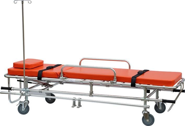 Low Position Aluminum Alloy Ambulance Trolley Transport Stretcher