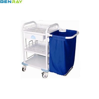 Crash Cart Medical Equipment Patient Used Trolley for Dirty Clothes