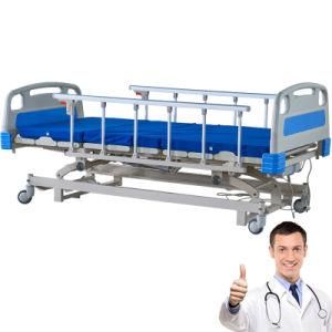 Five-Function Luxury Hospital Bed ISO with Central-Lock System China Supplier