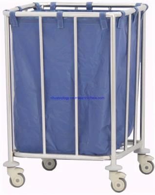 Hospital Tubular Stainless Steel Cleaning Laundry Trolley Cart