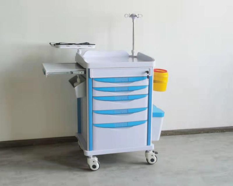 CE Approved China Factory Economic ABS Medical Instrument Trolley