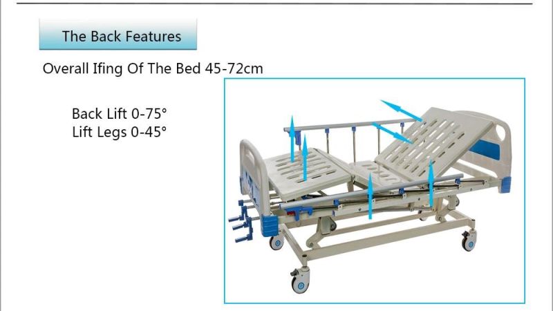 Factory High Quality Medical Hospital Nursing Patient Bed