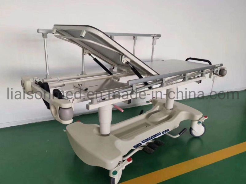 Mn-Yd001 Hospital Use Pump Medical Stretcher ABS Patient Transfer Trolley Pump Medical Stretcher with Mattress
