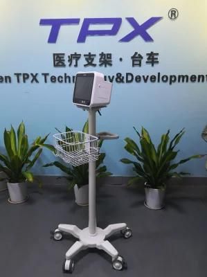 Medical Patient Monitor Roll Stands Trolley with Good Quality