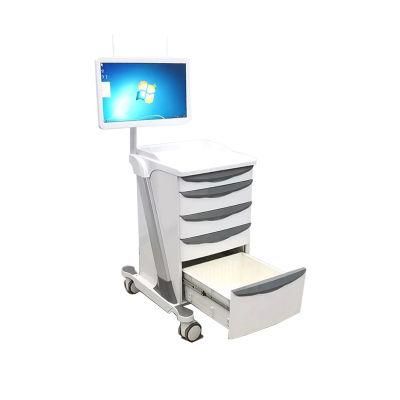 Medica Nursing Wireless Hospital ABS Mobile Computer Trolley for Sale