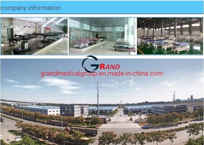 Hospital Bed ICU Bed Medical Bed CE Manual Hospital Furniture Two Function ABS Hospital Double Shake Nuring Operating/Opeartion Room Bed with Table Board
