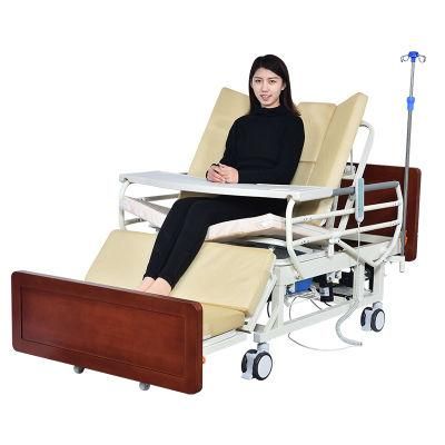Patient Medical Bed Electric 5 Function Turn Right Left Function