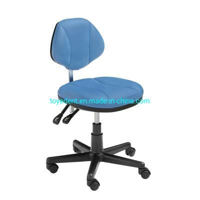 Medical Standard Dental Mobile Chair Doctor&prime;s Stool Leather Dentist Chair Rolling Stool