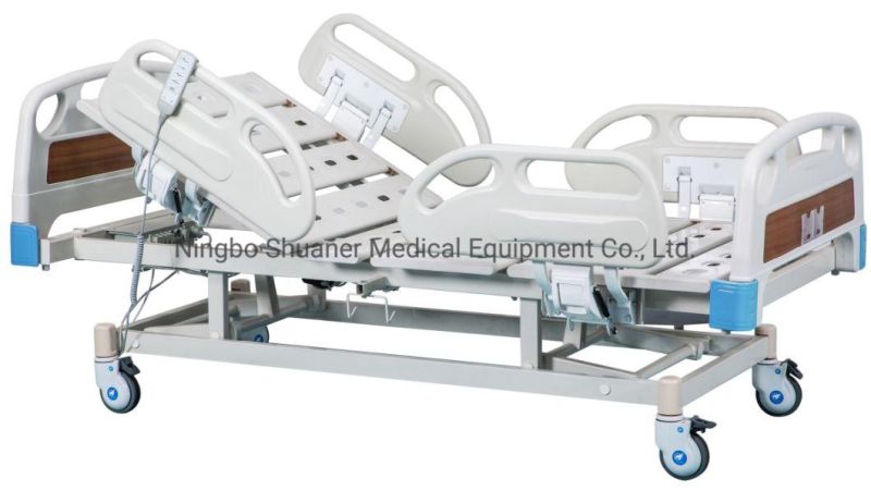 Shuaner-E-5b Cheap Price ICU Ward Room 5 Function Electric Hospital Bed Electronic Medical Bed for Patient