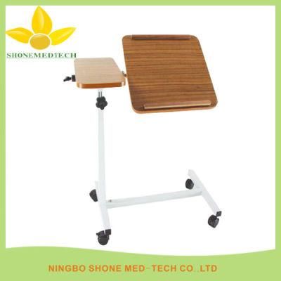 Hospital Adjustable Dining Table Over Bed