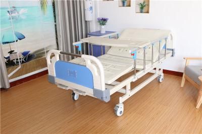 Medical Equipment ABS Two Crank Manual Hospital Patient Nursing Bed with Cheap Price