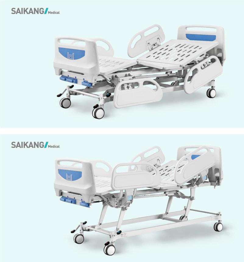 B3c Cheap Manual Crank Clinic Bed with Casters