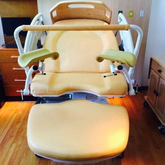 Ldr Multi Position Elctric Button Operating Delivery Child Bed with Head Board Leg Rest and Wheels