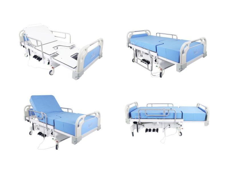 HS5248 Medical Electrical Obstetric Childbirth Gynecology Operation Bed Table with Rack