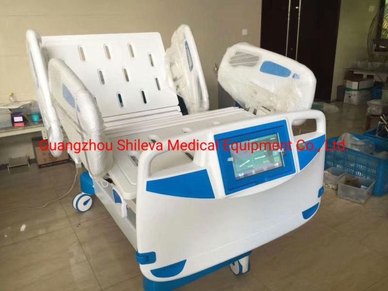 Multifuctional Five Functions Electric Hospital Bed with CPR and Weighting