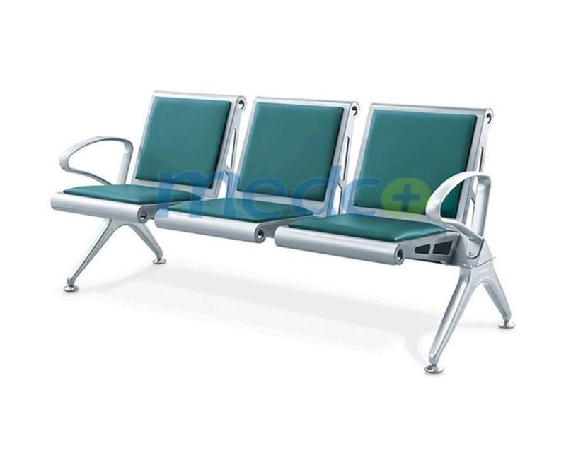 Hospital Equipment 3 Seats PU Waiting Room Lounge Reception Chair