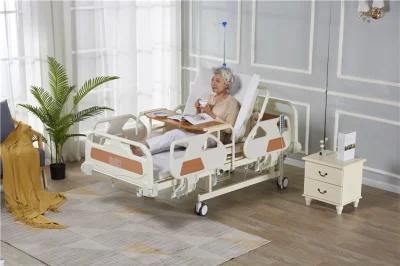 Multiple Function Medical Adjustable Home Care Automatic Electric Hospital Sick Bed with Potty-Hole