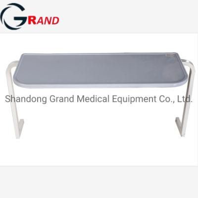 Overbed Hospital Dining Table Steel Turn-Over Dining Bed Table