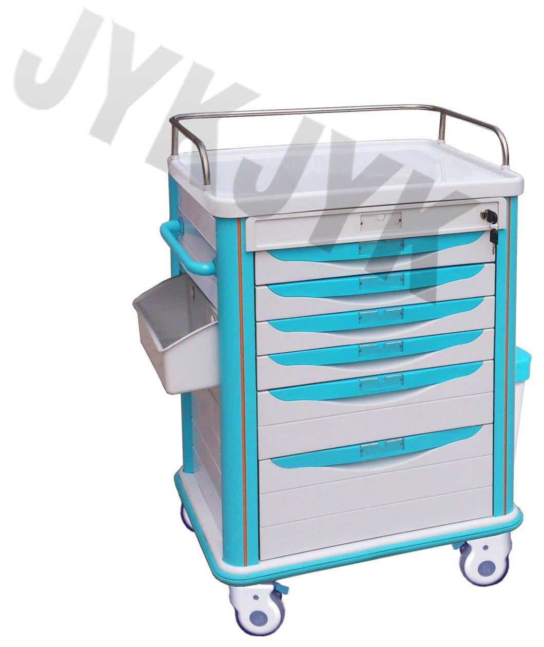 ABS Medical Emergency Cart Crash Cart Medical Cart Hospital Cart Dressing Cart