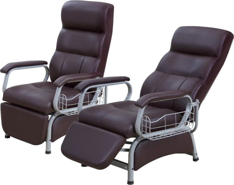 Hospital Patient Bed Material Treatment Luxury with Adjustable Transfusion Chair