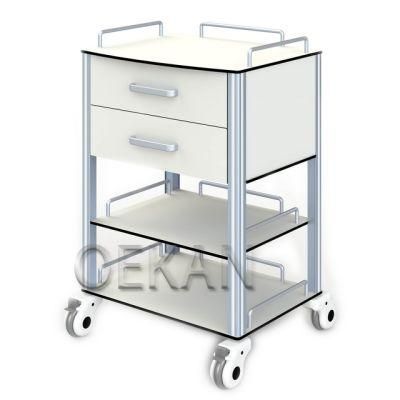Hospital Medical Furniture Square Hospital Removing Instrument Trolley Cart for Nursing