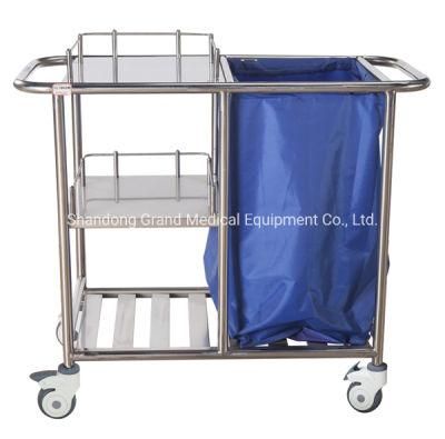 304 Stainless Steel Hospital Medical Drug Medicine Cart Hospital Trolley Nursing Cart