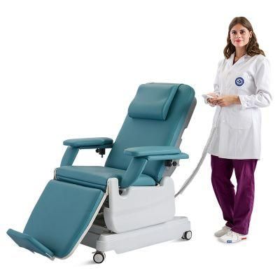 Folded Blood Collection Chair Chair Dental Chair Infusion Electric Dialysis Chair for Hospital Medical