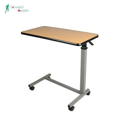Medical Equipment Four Rotating Casters Manual Adjustable Dining Table Hospital Family Movable Dining Table