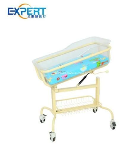 Stainless Steel Clinic Baby Cart Neonatal Hospital Bed Baby Cot