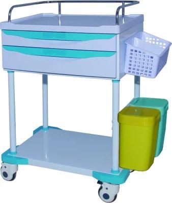 ABS Aluminum Alloy Crash Truck Emergency Trolley With Medicine Bins