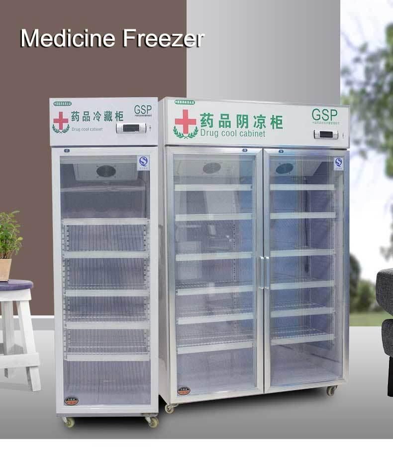 Constant 2-8º C Class Door Wine Beer Drug Display Cooling Cabinet Made in China