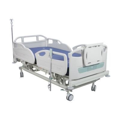 Rh-Ad429 Multifunction ICU Electric Embedded Control Adjustment Nursing Bed Long Term Care Steel Hospital Furniture with Side Guardrail