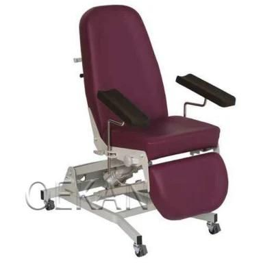 Hospital Manual Adjustable Recliner with Wheels
